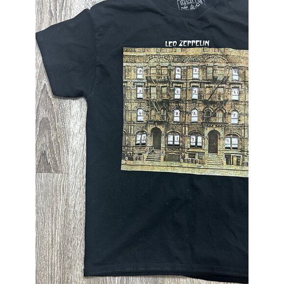 Led Zeppelin T-Shirt Men's Size Medium Crew Neck Graphic Pullover Black - Picture 4 of 8